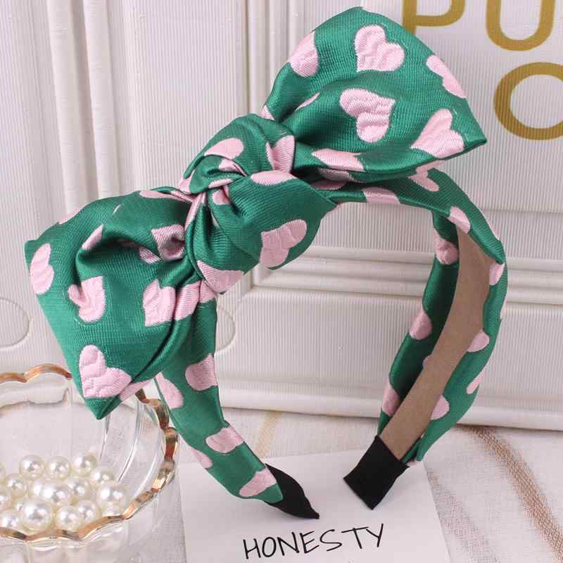ヘアアクセサリー 秋冬 布製 ビッグリボン リボン ミニハート 韓国風 レトロ クラシック シンプル ベー..