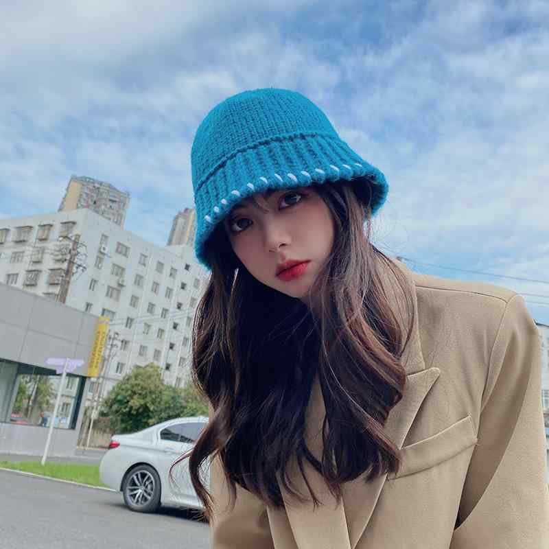 バケットハット レディース おしゃれ メンズ 秋冬 シンプル 小顔効果 学生 ニット
