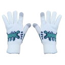 手袋 メンズ レディース おしゃれ 秋冬 暖かい かわいい 厚手 裏起毛 タッチパネル 恐竜柄 韓国 学生