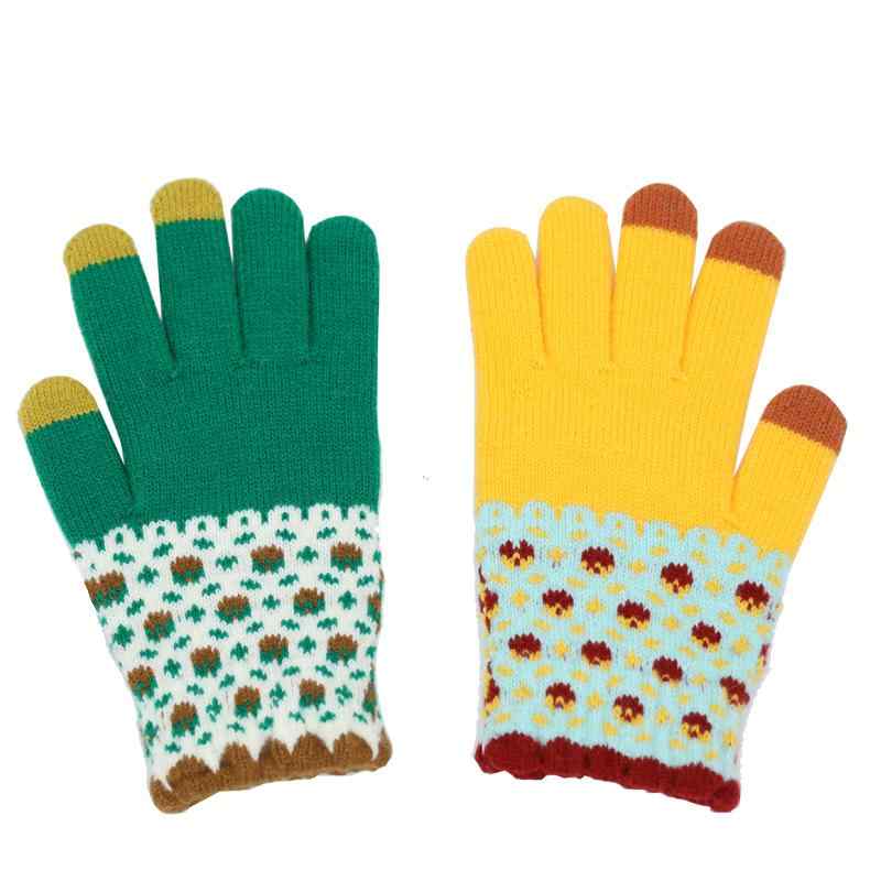 手袋 レディース おしゃれ メンズ 冬 厚手 ニット タッチパネル 韓国 学生 可愛い 防寒