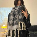 マフラー レディース おしゃれ 冬 厚手 千鳥格子 ふわふわ 韓国 首元あったか 学生 防寒 ショールボリューム