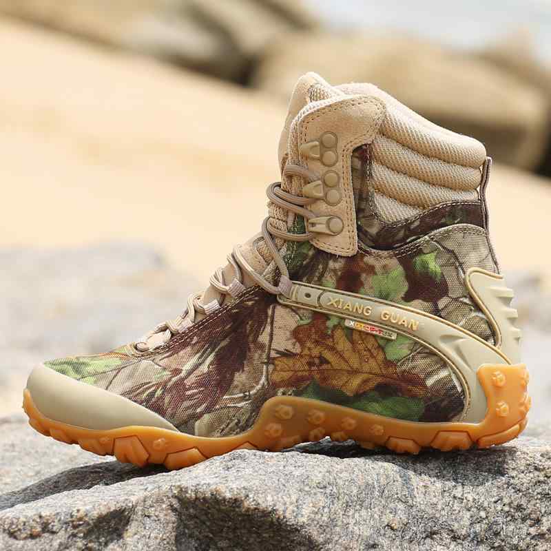 登山靴 男女兼用 ハイカット 防水 滑り止め 耐摩耗性 軽量 アウトドアシューズ トレッキングシューズ クライミングシューズ タクティカルブーツ デザートブーツ 革 メッシュ 通気性 クッション性 衝撃吸収 暖かい性 オールシーズン