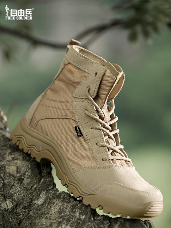 ブーツ メンズ デザートブーツ コンバットブーツ 登山靴 トレッキングシューズ ハイカット 牛革 ゴム ..