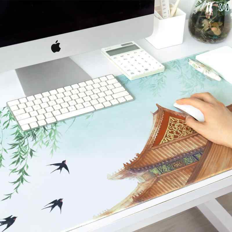 マウスパッド 男女兼用 レディース メンズ 学生 大型 デスクマット キーボードマット 和風 手書き イラ..