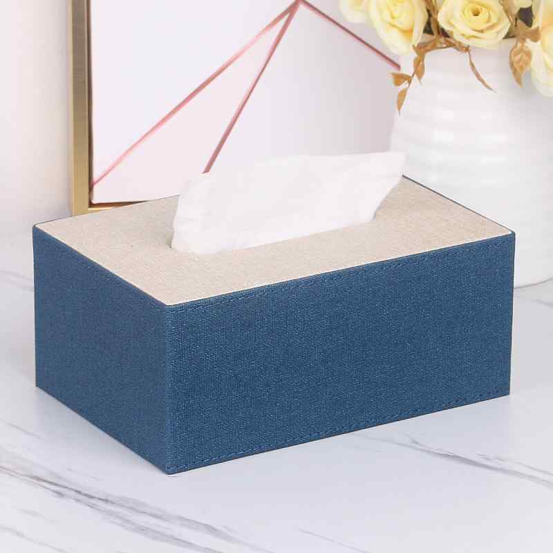 ティッシュケース 家庭用 リビング 卓上 北欧風 シンプル モダン おしゃれ 大理石柄 レザー 木目調 ヴ..
