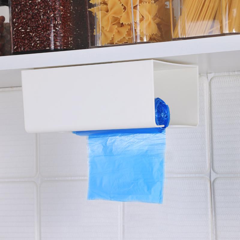 ペーパーホルダー ティッシュケース 壁掛け 粘着式 穴あけ不要 キッチンペーパー 吊り下げ プラスチッ..