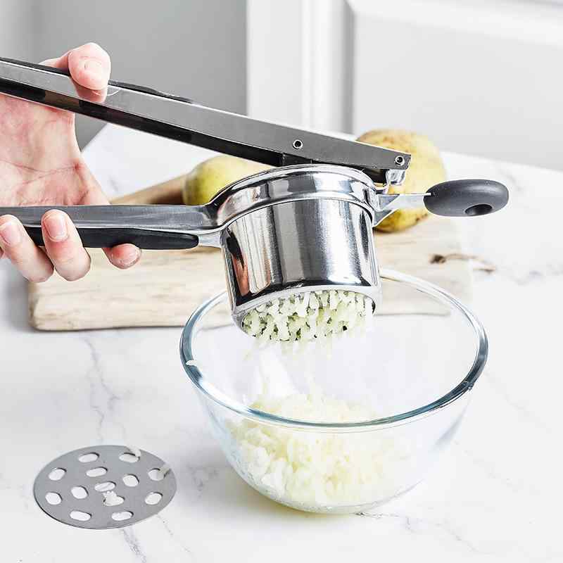 マッシャー 多機能 ステンレス製 家庭用 ジャガイモ ニンニク 離乳食 ベビーフード 簡単調理 ポテトサ..