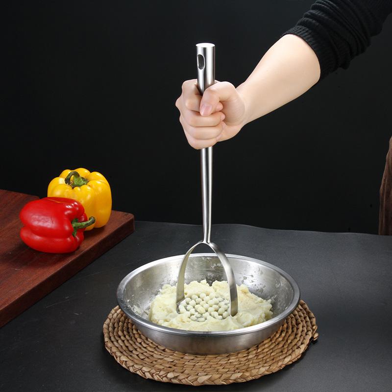 マッシャー 304ステンレス製 家庭用 離乳食作り じゃがいも さつまいも かぼちゃ 野菜 手動 潰し器 ポ..