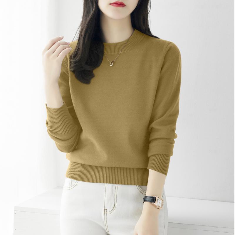 Turtleneck - ニット レディース おしゃれ 大人 オフィス トップス 秋冬 ハイネック 長袖 厚手 ゆったり シンプル ニットソー きれいめ