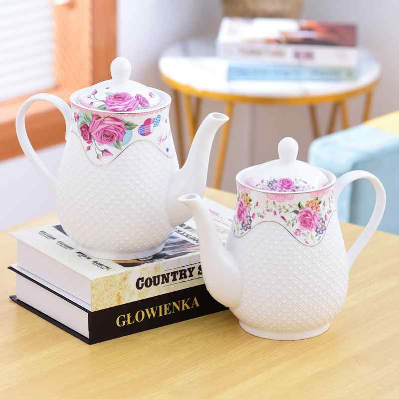 ティーポット 大型 大容量 家庭用 業務用 来客用 普段使い 耐熱 フィルター 茶こし セラミック製 ニュ..