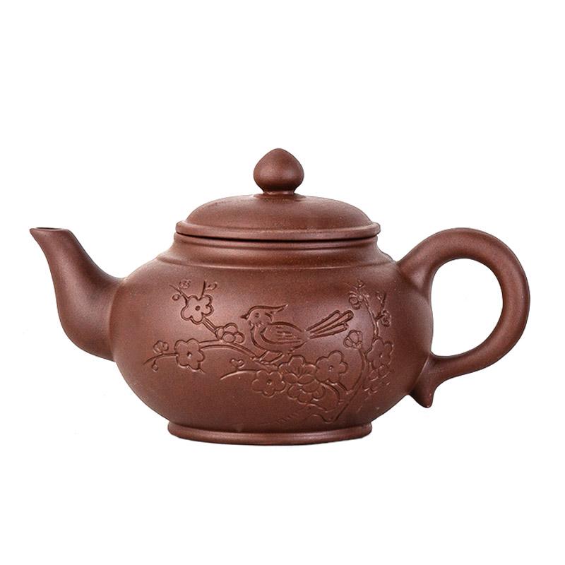 茶壺 宜興紫砂壺 大型 大容量 急須 半手作り 陶器 家庭用 普段使い 来客用 中国風 カントリー 調 茶器 ..