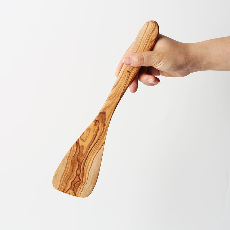 Other - お玉 オリーブウッド ロングハンドル ハンドメイド 無垢材 木 キッチンツール 家庭用 多用途 盛り付け サービングスプーン 木製カトラリー