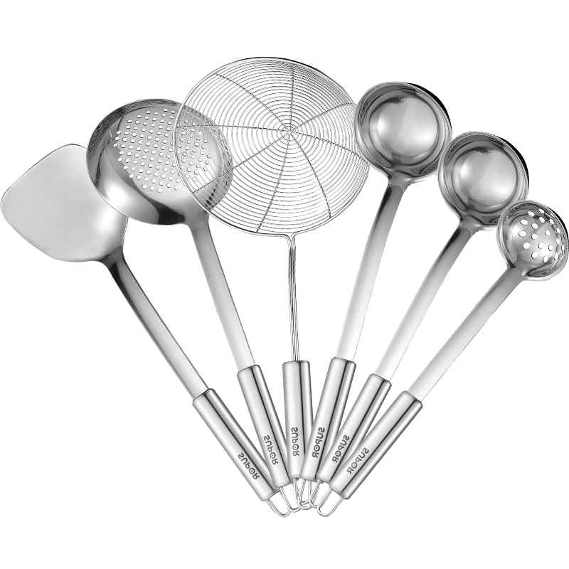 調理器具 ステンレス製 フライ返し お玉 穴あきお玉 セット 家庭用 ロングハンドル 耐久性 揚げ物 炒め..