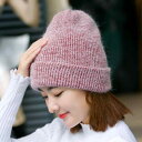 ニット帽 レディース 秋冬 ファー混 暖かい 防寒 シンプル かわいい 韓国風 耳あて 普段使い カジュアル ロールアップ 伸縮性 お出かけ