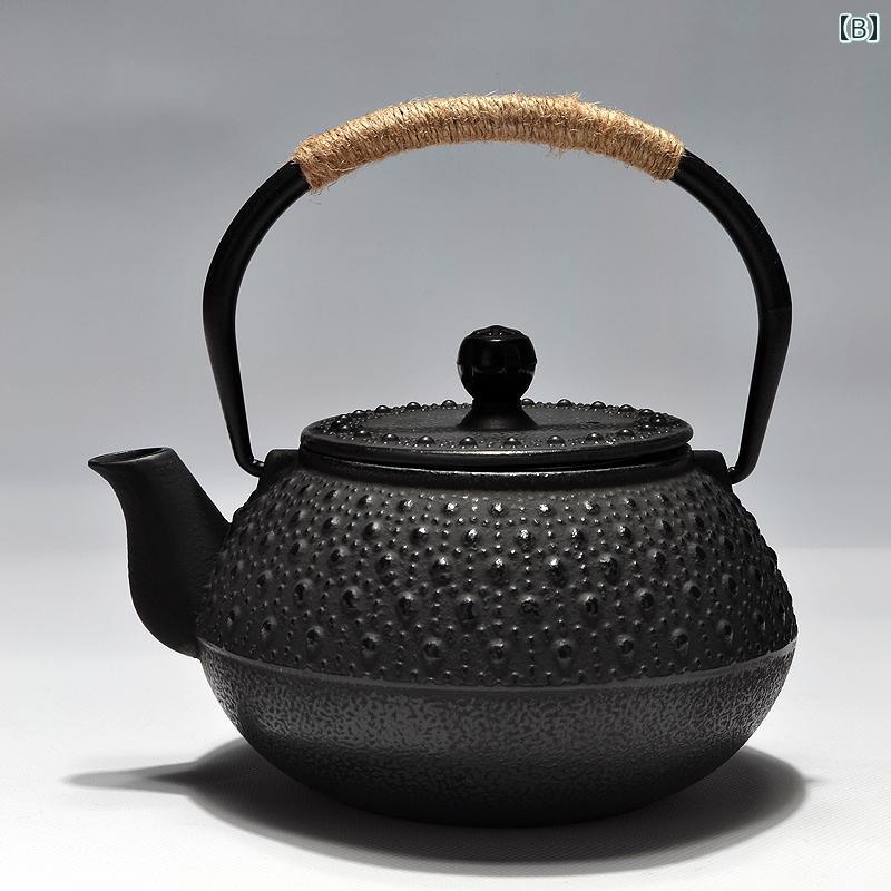 鉄瓶 鋳鉄製 手作り 和モダン 湯沸かし お茶 茶道具 炭火 囲炉裏 電気陶器炉 吊り...