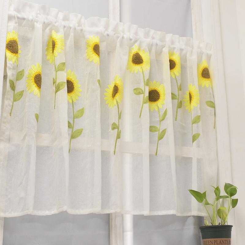 カーテン のれん カフェカーテン レース シアー チュール 間仕切り 目隠し ショート丈 ハーフ丈 小窓用 キッチン リビング ダイニング 玄関 空間 おしゃれ かわいい ホワイト インテリア