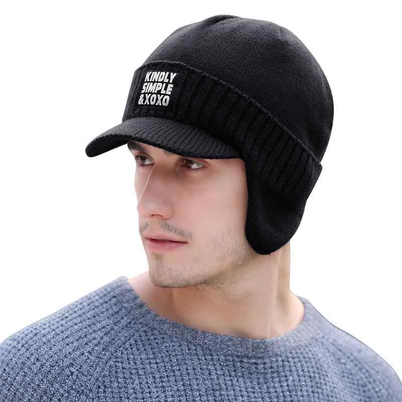 帽子 メンズ 男女兼用 ニット帽 秋冬 厚手 肉厚 防寒 暖かい 暖かい 耳当て 耳あて アクリル 韓国風 おしゃれ 普段使い タウン アウトドア