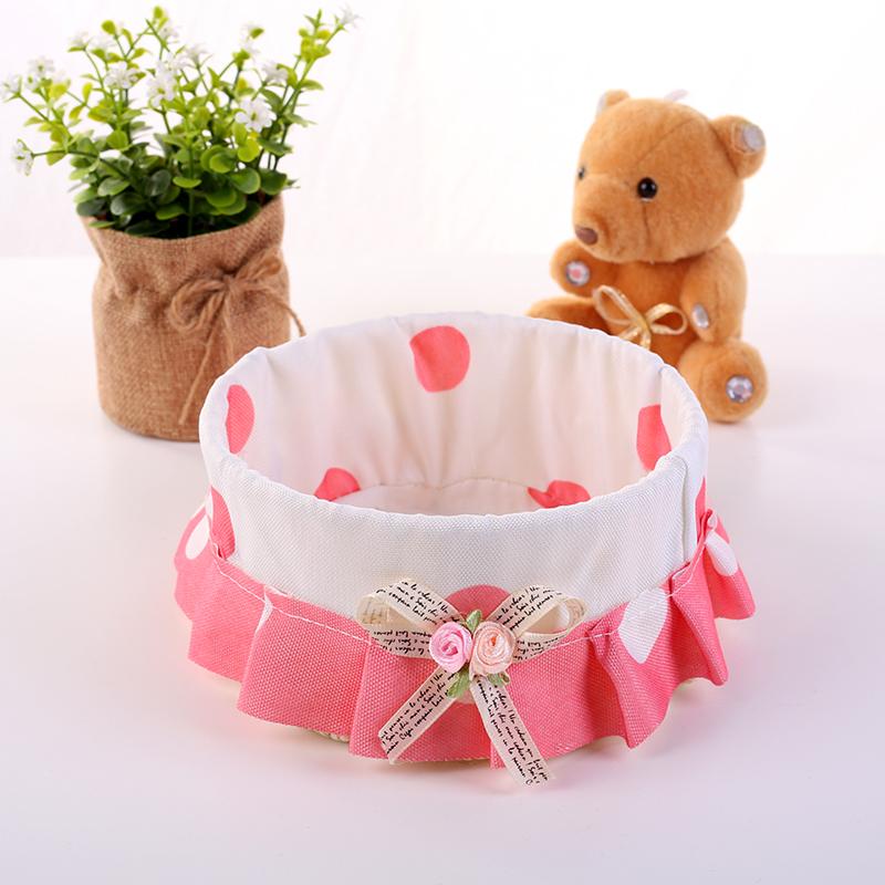 収納バスケット 卓上 小物入れ 化粧品 コスメ 布製 編み込み ラタン調 かご おしゃれ ナチュラル カン..