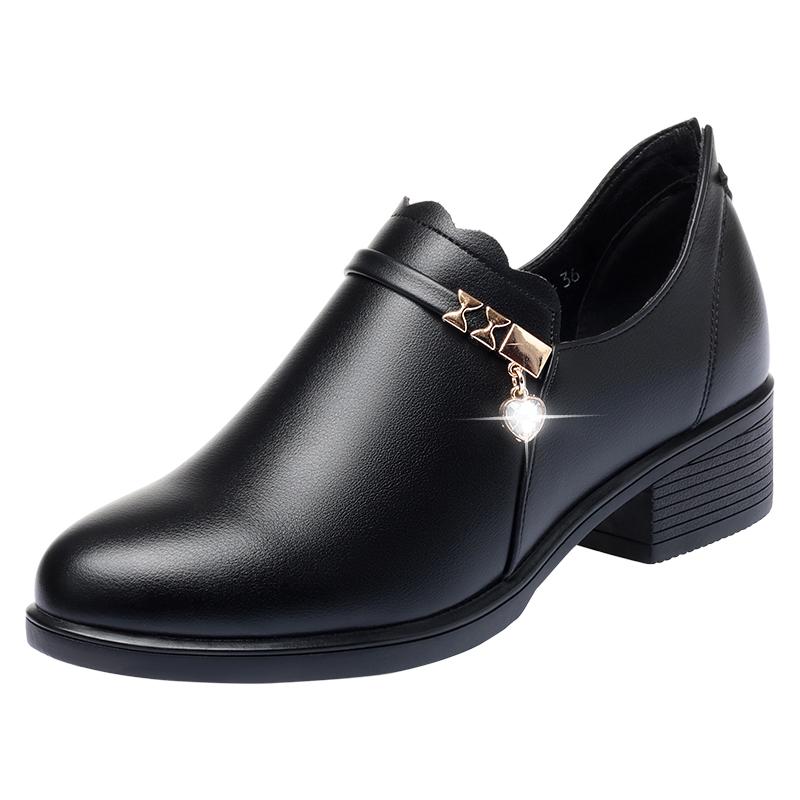 婦人靴 パンプス ママシューズ 革 ソフトソール 極上の柔らかさ 快適 履きやすい スリッポン ローヒール 太ヒール ラウンドトゥ 大きいサイズ 普段使い デイリー 春秋 黒 ワインレッド