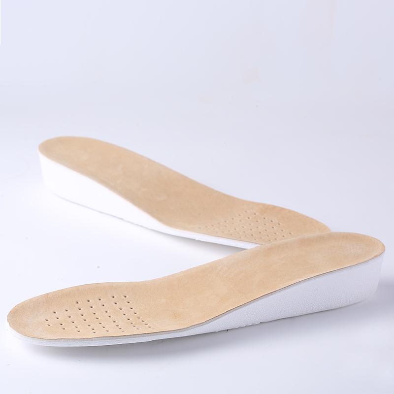 インソール メンズ 男性用 シークレットインヒール 身長アップ 革 牛革 レザー フルレングス 快適 通気..