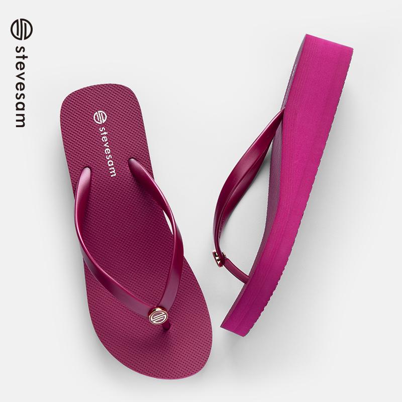 サンダル レディース 厚底 ウェッジソール トングサンダル ビーチ リゾート プール 滑りにくい カジュアル 外履き ゴム底 プラスチック 夏 おしゃれ 普段使い ブラック ホワイト ゴールド