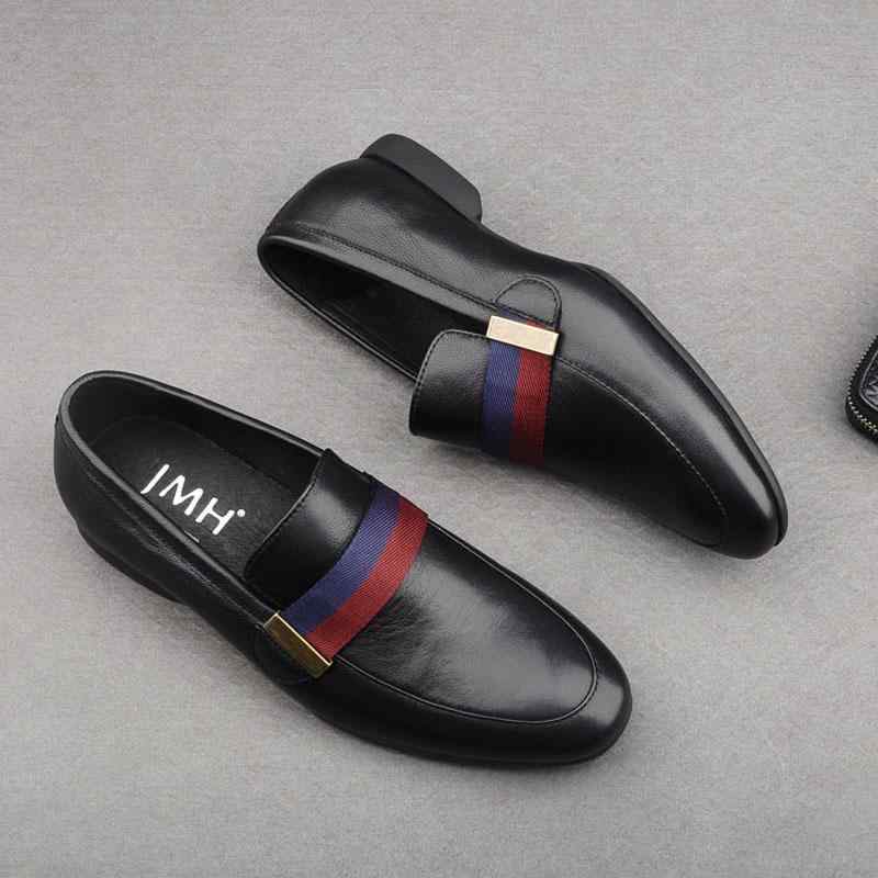 靴 メンズ ローファー スリッポン 革 ソフト牛革 快適 ソフトソール 通気性 フラットヒール カジュアルシューズ ブラック ブラウン ゴム底 通勤 普段使い 春秋