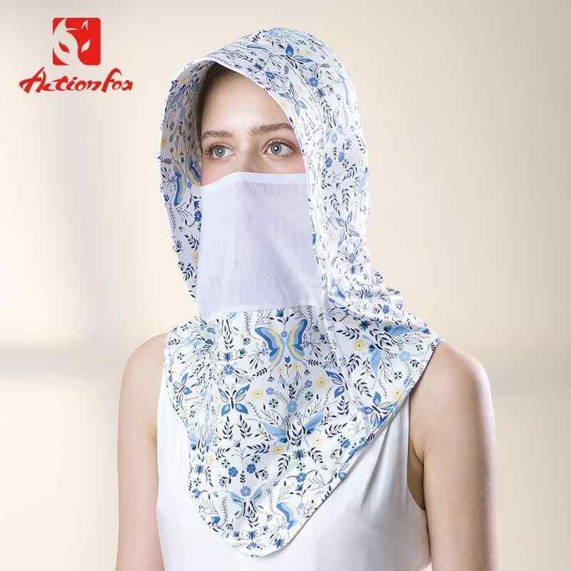 ハット レディース 春夏 アウトドア UVカット フェイスカバー 日よけ ナイロン 吸湿速乾 花柄 フルカバー ブラック