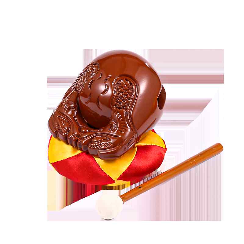 仏具 木魚 置物 無垢材 木 樟木 紫檀 手彫り 円彫り 打楽器 仏教 法具 レトロ 和風 家庭用 寺院用 仏壇..