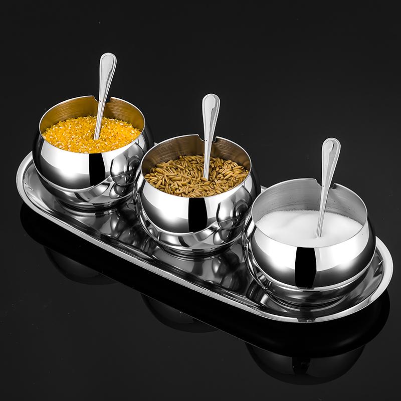 調味料入れ 厚手 304 ステンレス スパイスボトル 調味料ケース 家庭用 キッチン収納 容器 塩 砂糖 こし..