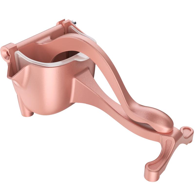 ハンドジューサー 家庭用 手動式 レモン オレンジ 柑橘類 絞り器 多機能 金属製 電気メッキ加工 ナノコ..