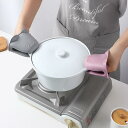 キッチン シリコン 耐熱 手袋 ミトン 鍋つかみ 皿掴み 高温 やけど防止 電子レンジ オーブン 製菓 北欧風 シンプル ブルー グレー パープル ピンク カラ...