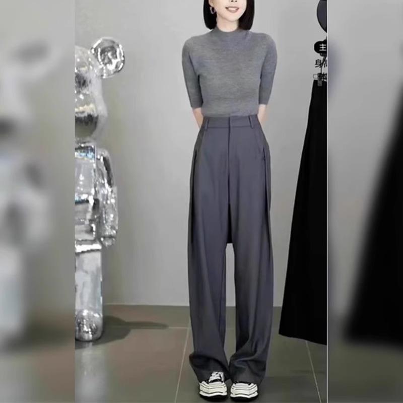 ニット レディース おしゃれ 大人 オフィス トップス 秋 ハイネック ウール スリム フィット 長袖 シン..