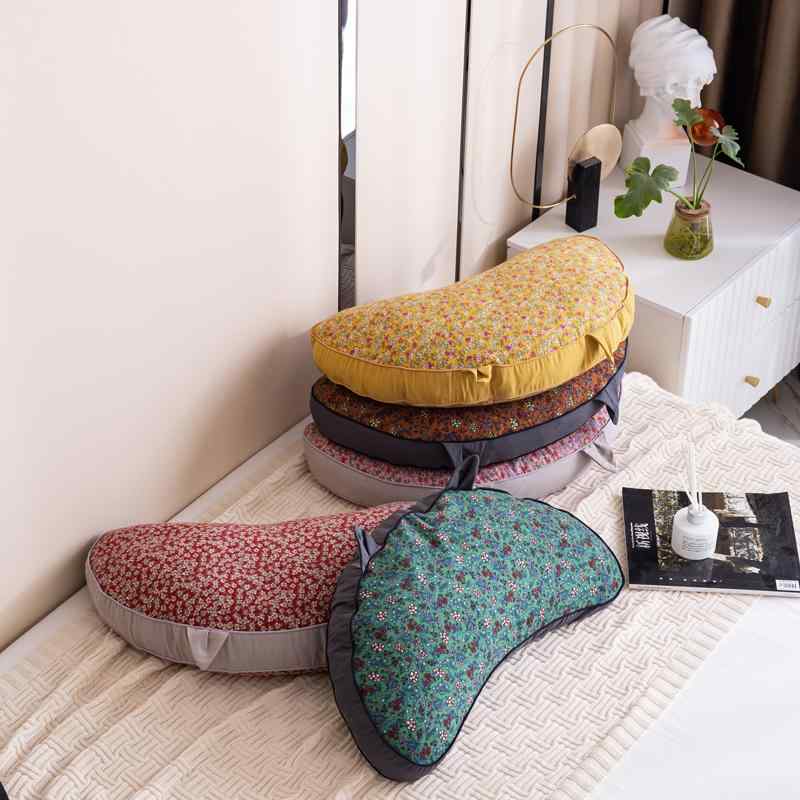 枕 一人用 シングル 韓国風 綿 コットン 小花柄 猫耳 蝶形 そば殻枕 首サポート ネックサポート 快眠 ..