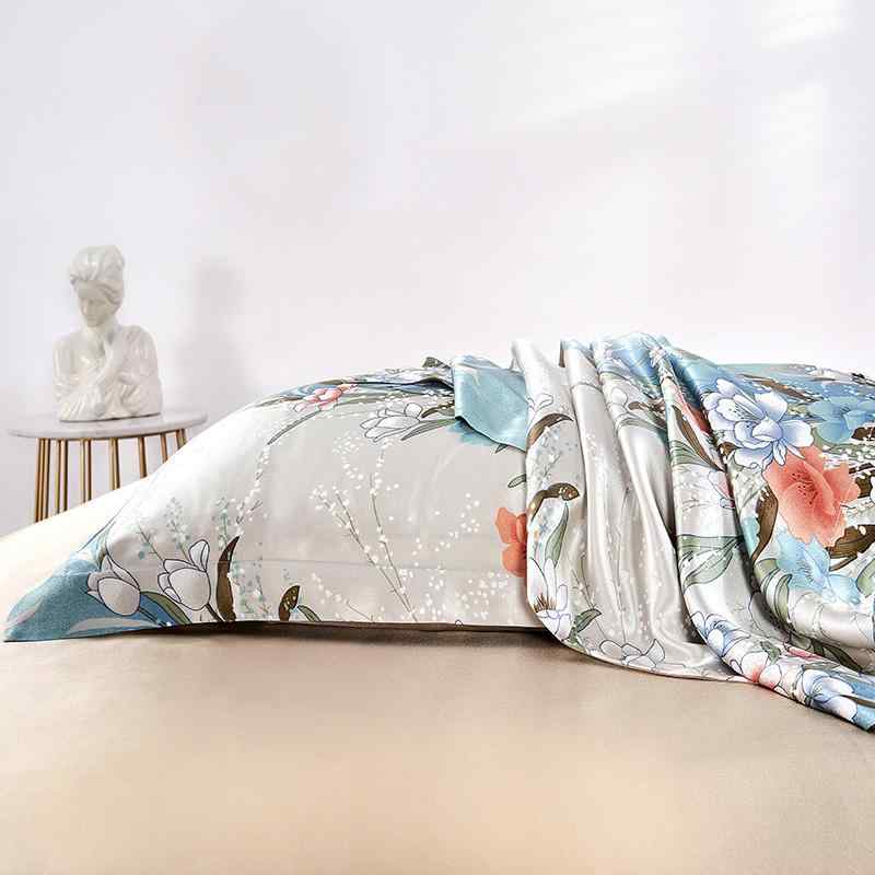 枕カバー 両面仕様 ピローケース なめらか 光沢 保湿効果 美髪 美肌 肌触り 快眠 寝具 正