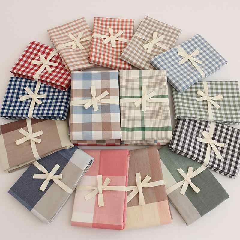 枕カバー 綿 ウォッシュ加工 2枚組 同セット 毛玉防止 色落ち防止 ストライプ柄 チェック柄 無地 多展..