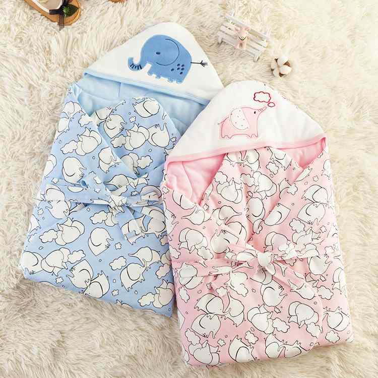 おくるみ ベビー 新生児用 綿 コットン 厚手 冬用 春秋 防寒 暖かい 抱っこ布団 ブランケット お出かけ..