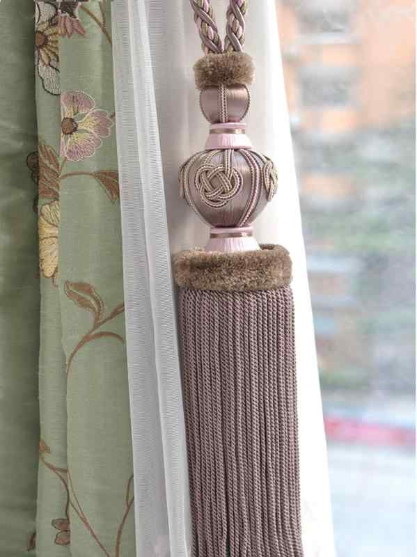 カーテンタッセル 調 フレンチ 宮廷風 新レトロ ヨーロピアン ビッグタッセル ボール飾り インテリア ..