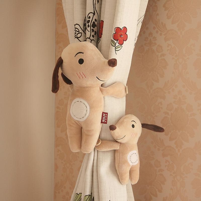 カーテンタッセル かわいい 猿 キャラクター ぬいぐるみ カーテンホルダー ショートボア インテリア 部..
