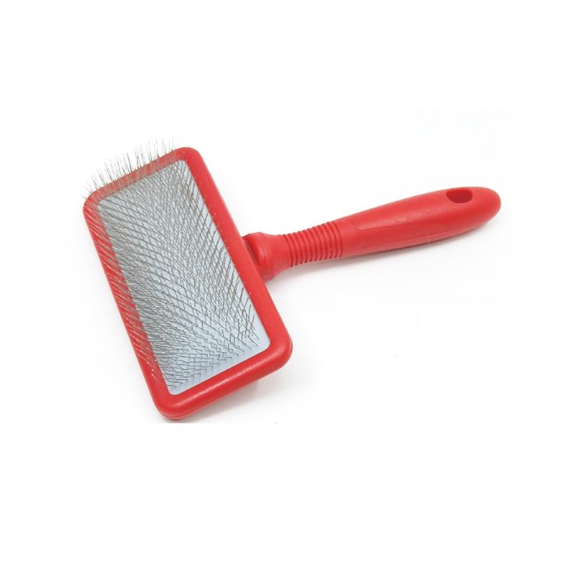 スリッカー ブラシ 黒魔女 犬 猫用 グルーミング もつれ毛解消 毛玉取り 抜け毛除去 大型犬 テディ ゴールデン ビション