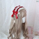 カチューシャ レディース ロリータ レース リボン リボン 甘ロリ 姫系 かわいい フェミニン ヘッドドレス ヘアバンド 普段使い お出かけ 小物 ヘアアクセサ...