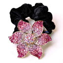 ヘアアクセサリー レディース ママ 韓国風 ラインストーン フラワー 髪飾り アップヘア まとめ髪 上品 エレガント キラキラ 華やか