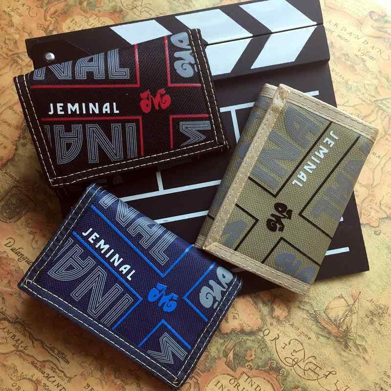 財布 キッズ 学生 ユニセックス 韓国風 キャンバス キャンバス地 ファスナー 三つ折り ショート 薄型 盗難防止チェーン コンパクト ウォレット 小銭入れ 札入れ カード入れ