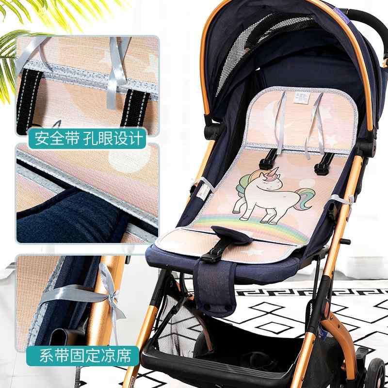 ベビーカーシート ベビー キッズ 赤ちゃん 子供 接触冷感 竹製 バンブー 両面 通気性 吸湿速乾 クッション 敷きパッド 快適 さらさら 新生児 お出かけ サマーマット