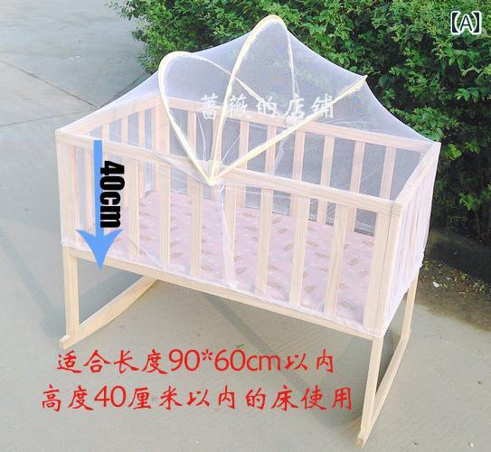 蚊帳 ベビー 子供 赤ちゃん ステンレス製 ドーム型 天蓋 虫よけ ネット メッシュ 通気性 ミニベビーベッド ゆりかご バウンサー 病院用 簡易ベッド 室内用 2