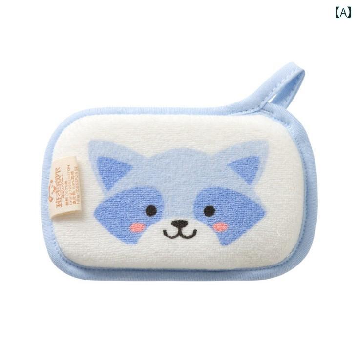 バスポンジ ベビー 新生児 赤ちゃん かわいい 動物 柔らかい タオル 体洗い お風呂グッズ バス用品 泡..