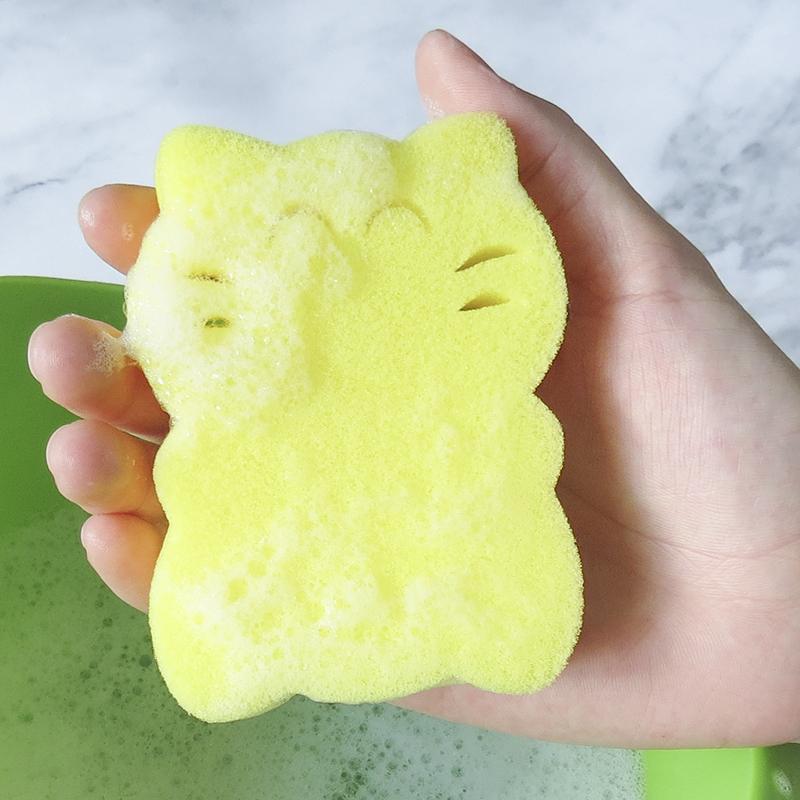 バス用品 ベビー キッズ スポンジ シリコン シャンプーブラシ 垢すり ボディウォッシュ 頭皮ケア 赤ちゃん 子供 全身用 レッド イエロー ブルー