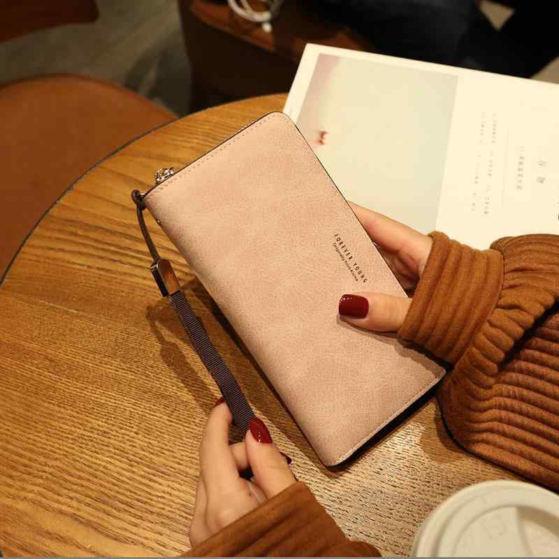 長財布 レディース 多機能 大容量 スマホポーチ クラッチバッグ レトロ シンプル PUレザー マット加工 ..