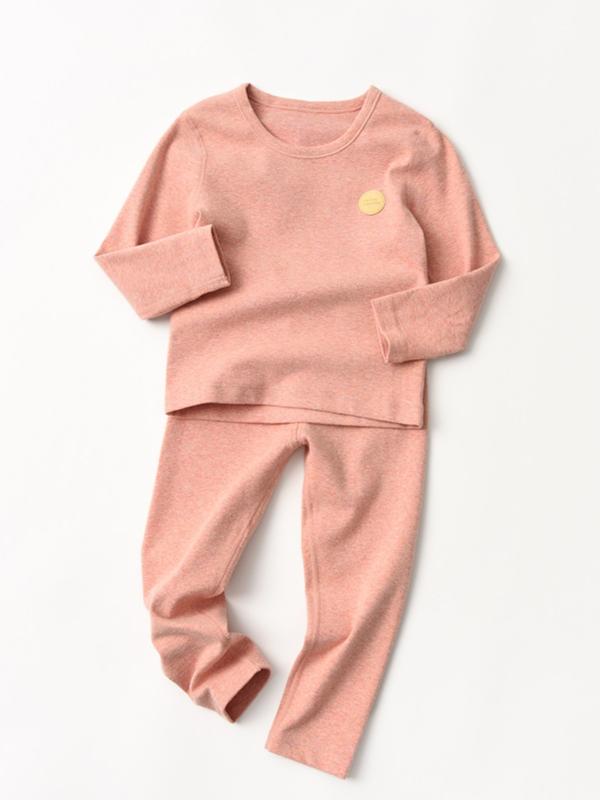 インナーウェア キッズ 男の子 女の子 男女兼用 綿95% ポリウレタン5% リブ あったか ソフトな肌触り 伸縮性 上下セット ルームウェア パジャマ 秋冬