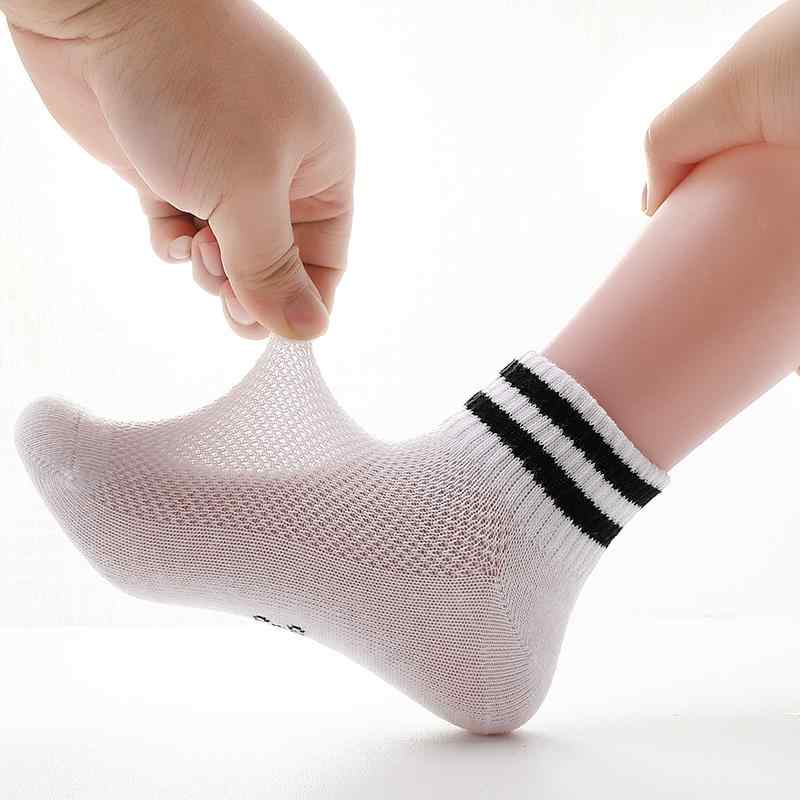 ソックス キッズ 子供 男の子 女の子 ジュニア 綿混 メッシュ 薄手 春夏 ショートソックス フットカバ..