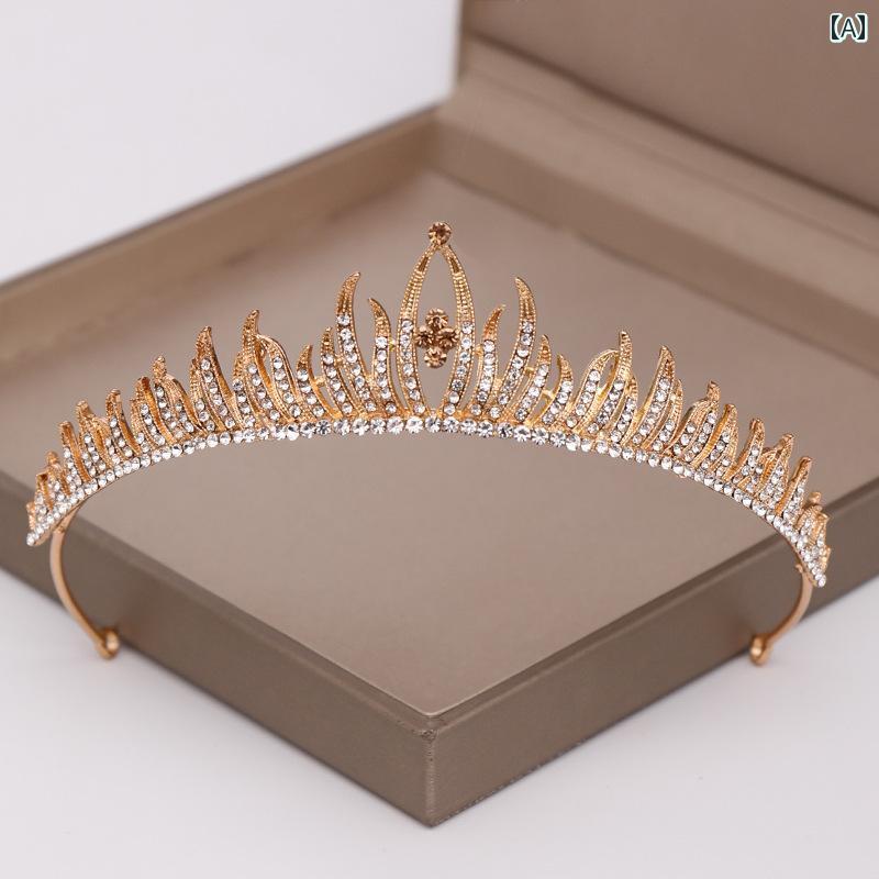 ヘアアクセサリー キッズ 女の子 バロック風 ヘッドバンド プリンセス クラウン 発...